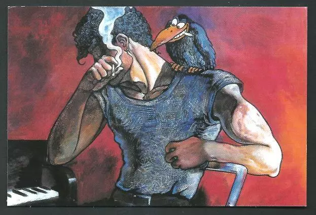 Andrea Pazienza : Ritratto di Tom Waits, 1986 - cartolina