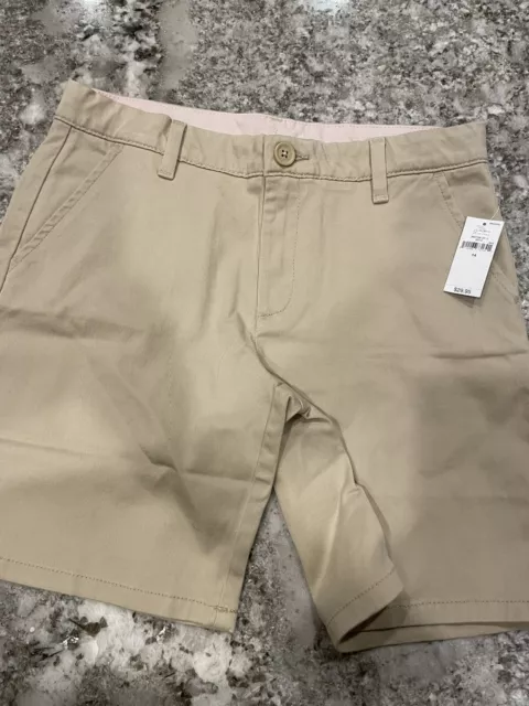 Gap Kids NWT Navy Khaki Bermuda School Uniform Shorts Size 14 2