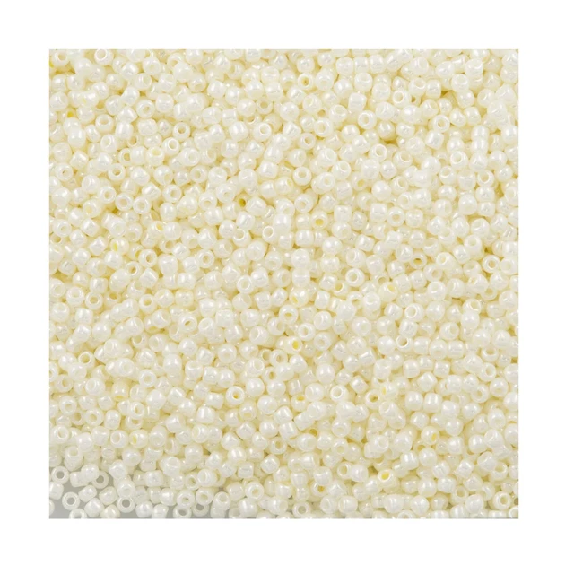 BULK 50g bag Toho 11/0 Japanese Glass Seed Beads #122 Navajo White Luster BULK 50g bag Toho 11/0 Japanese Glass Seed Beads #122 Navajo White Luster