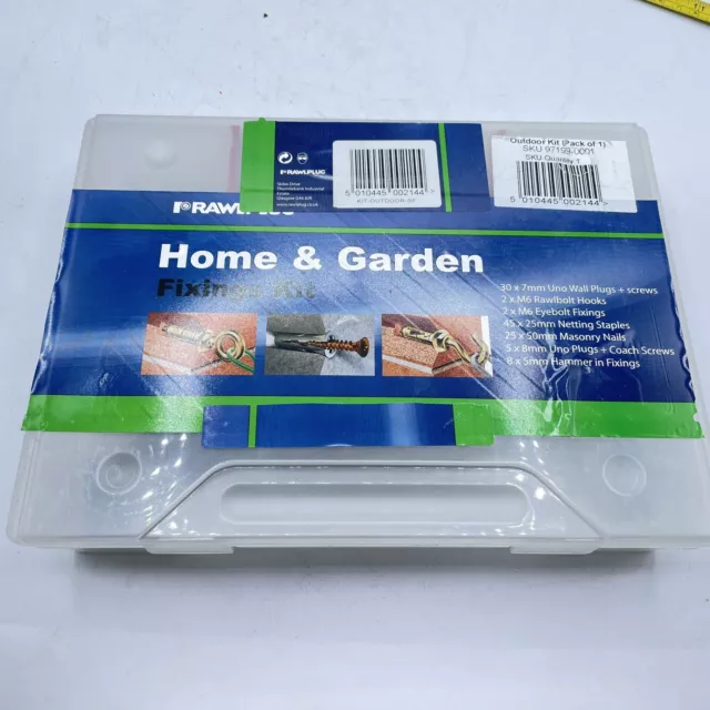 Rawlplug Kit di fissaggio casa e giardino spine viti e graffette