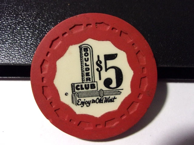 BOULDER CLUB HOTEL CASINO $5 hotel casino gaming poker chip - Las Vegas, NV