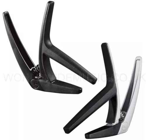 G7th Nashville Capo For 6 String Guitar. Choice of Silver or Black - One-handed