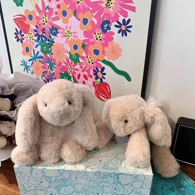 34CM JELLYCAT SILKY Smudge Rabbit Single Plush Toy Complete With Tags ...