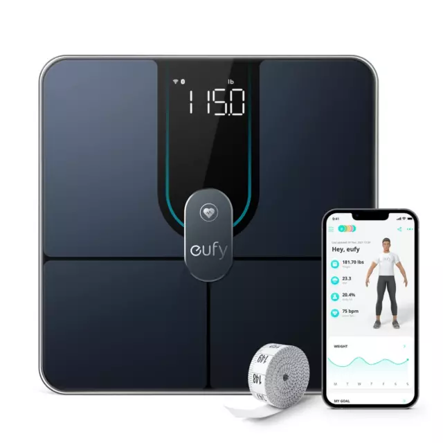 Eufy Smart Scale P2 Pro Digital Weight Scale WiFi Bluetooth Heart Rate Body Fat
