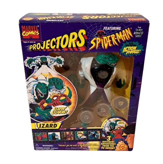 Lizard Spider-Man Projector Playset Toy Biz New In Box Game Marvel Spiderman