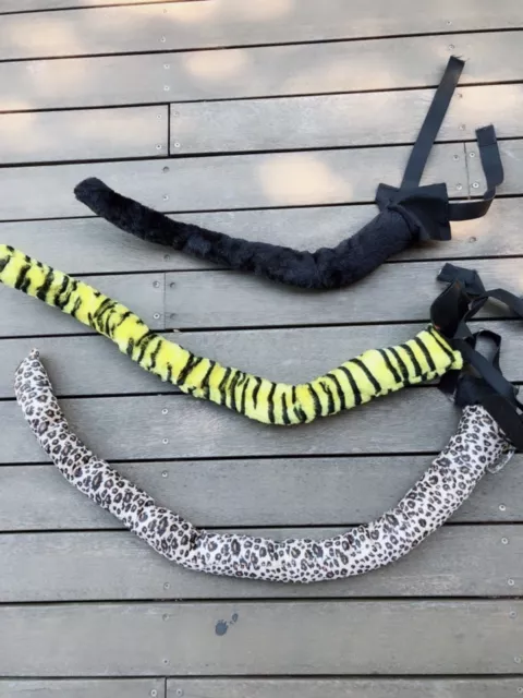 Women ADULT Kids Children Cat Kitty Tiger Leopard Animal Costume Party Tail PROP 2