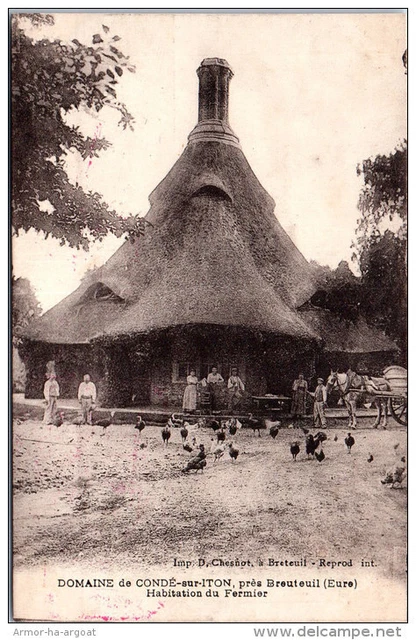 27 CONDE SUR ITON - habitation du fermier du domaine