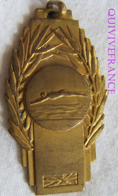 Badge Médaillette Brevet Scolaire – Fédération Nationale De Natation, Ancien