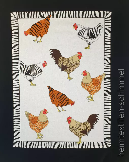 Geschirrtuch Küchenhandtuch Küchentuch Handtuch Küche Küchenzubehör HUHN 50x70cm
