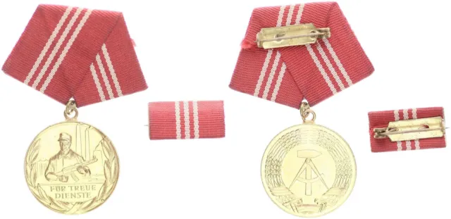 DDR Medaille für treue Dienste in den Kampfgruppen der Arbeiterklasse Gold 80903