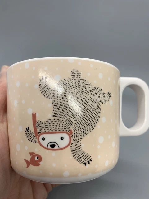 Bloomingville Bear Snorkeling Diving Childs Cup Mug