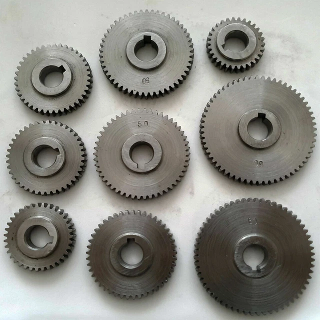 thumbnail interactive-video image 1 of Metal Lathe Gears – Replaceable Gears For Mini Milling/Mini Lathe Machine, Spur Gear, Right Hand 1 of 5