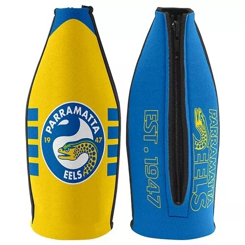 Parramatta Eels NRL TALLIE LONG NECK Beer Wine Bottle Zip Cooler Bar Man