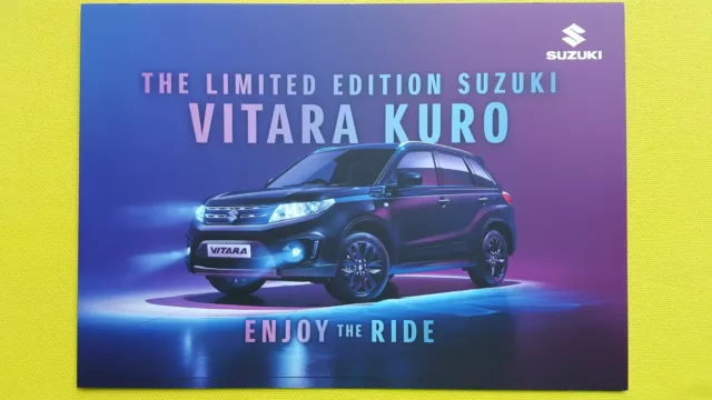 Suzuki Vitara Kuro 1.6 car sales brochure catalogue January 2018 MINT 4x4