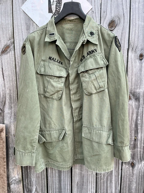 Vietnam Jungle Fatigue Shirt Theather Embroidered Name Customized Vietnam Jungle Fatigue Shirt Theather Embroidered Name Customized