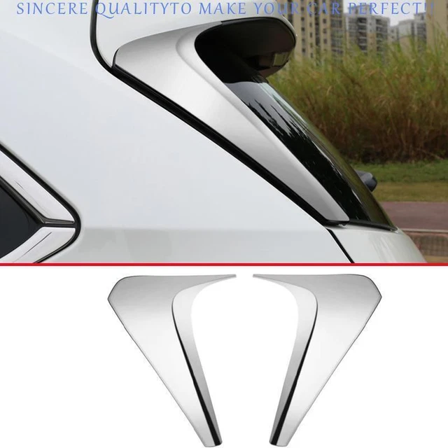 Rear Window Triangle Molding Cover For Toyota Highlander 2014-2019 ABS Chrome