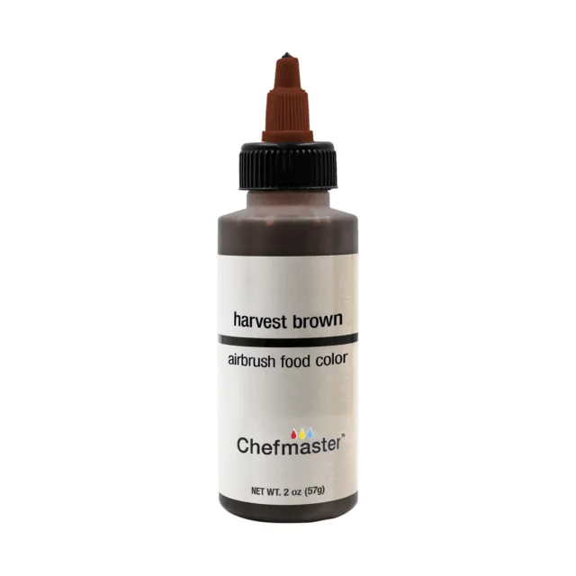 Chefmaster 2-Ounce Harvest Brown Airbrush Cake Decorating Food Color
