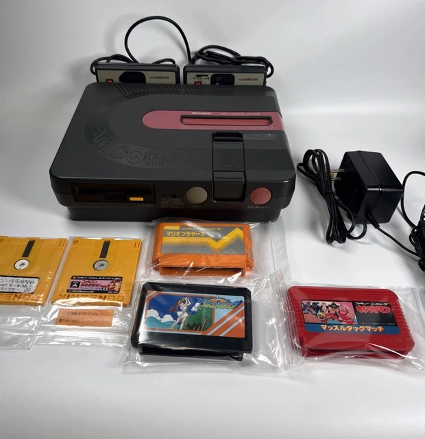 Console Sharp Twin Famicom AN-500B NTSC-J - Ricambio Cintura - Usata Giappone