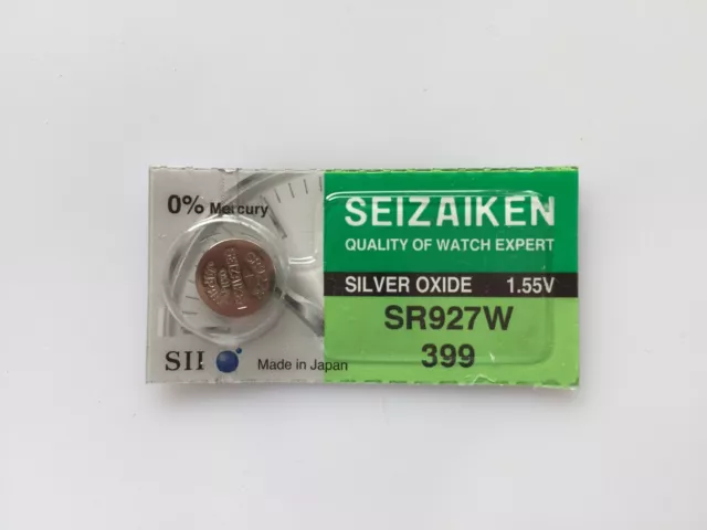1x Seizaiken SR927W 399 Silver Oxide Watch Battery made in Japan By Seiko
