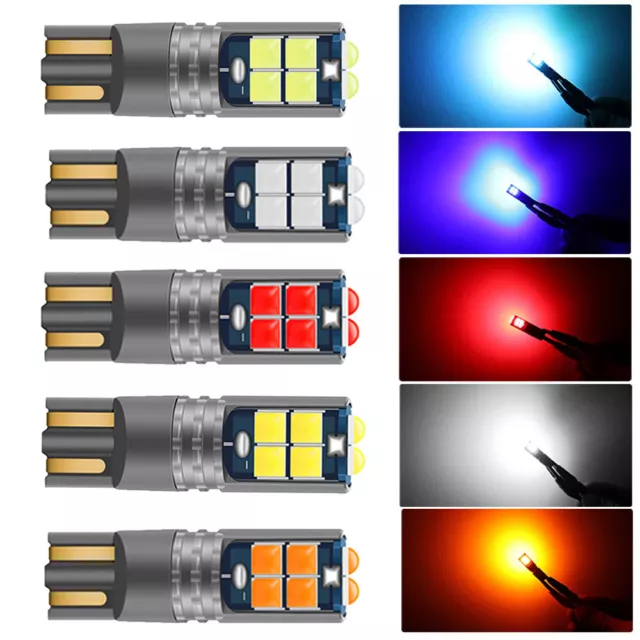 T10 W5W Car Reading Dome Light Marker Lamps 168 194 LED Wedge Parking Bulbs