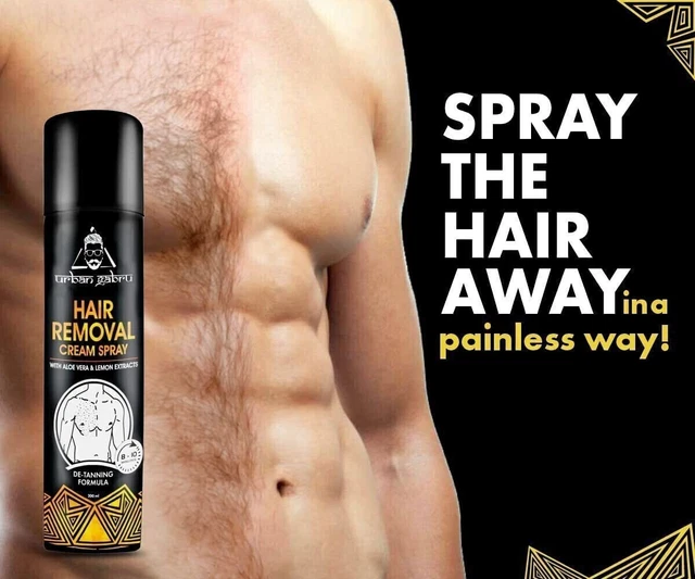 Urbangabru Épilation Spray Corps En 10 Minutes Indolore Corps 200 ML