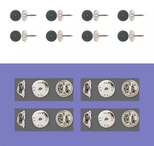  100PCS Metal Locking Pin Backs, Lapel Pin Clutch Back