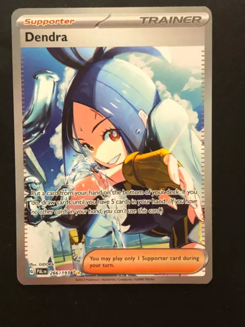 Dendra Full Art Pokemon TCG Paldea Evolved Secret Illustration Rare 266/193 NM