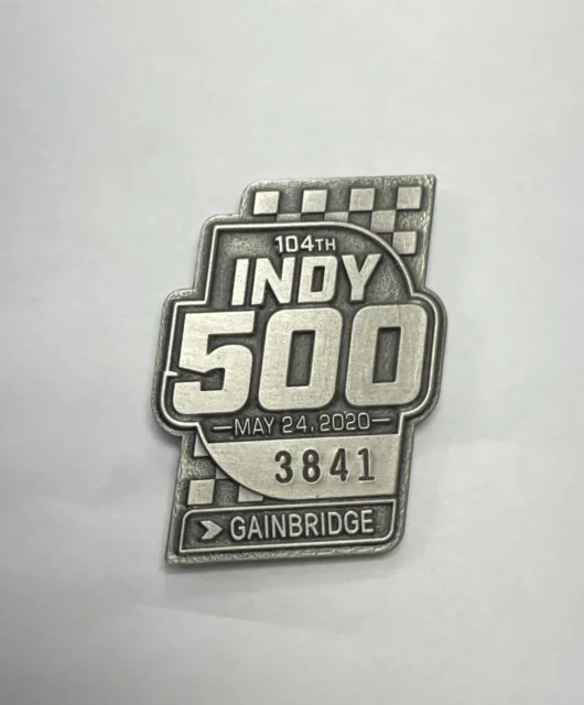 2020 Indianapolis 500 104TH Running Silver Pit Badge Winner Takuma Sato Indy 500