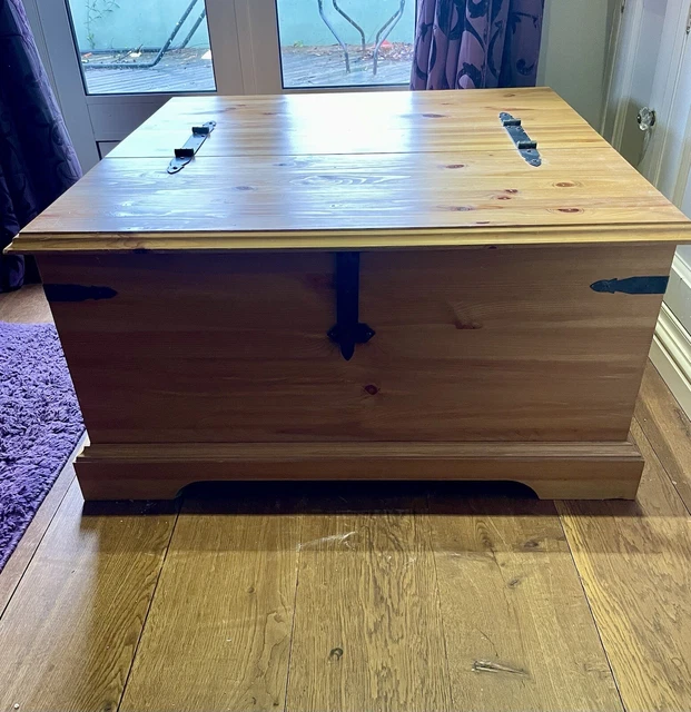 Solid Wooden Chest With Storage. Pine, From Next. Good Condition!