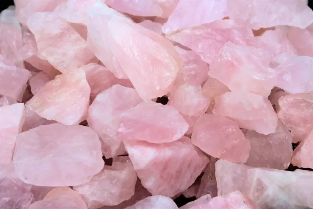 100% Natural Rose Quartz Rough Stone LB (Crystal Wholesale Bulk Lots)