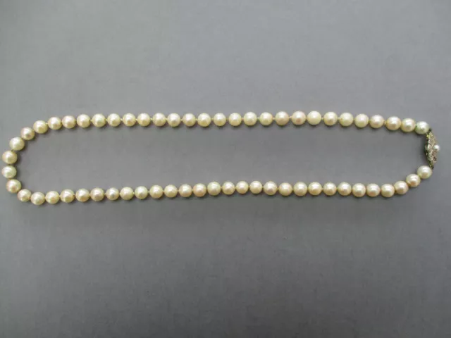 Echte Perlenkette mit Goldschließe 585