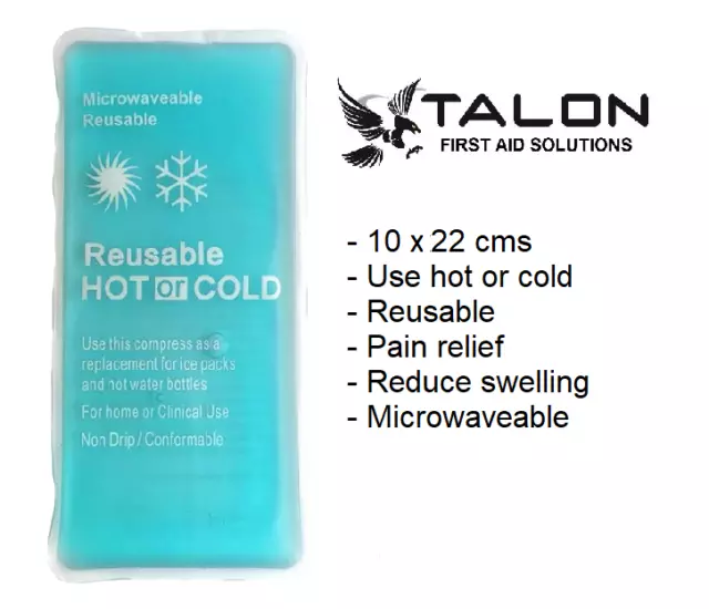 Hot And Cold Pack Microwaveable Heat Ice Gel Reusable Economy  10 x 22 cms