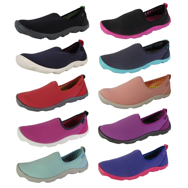 Crocs Womens Duet Busy Day Skimmer Flat Shoes