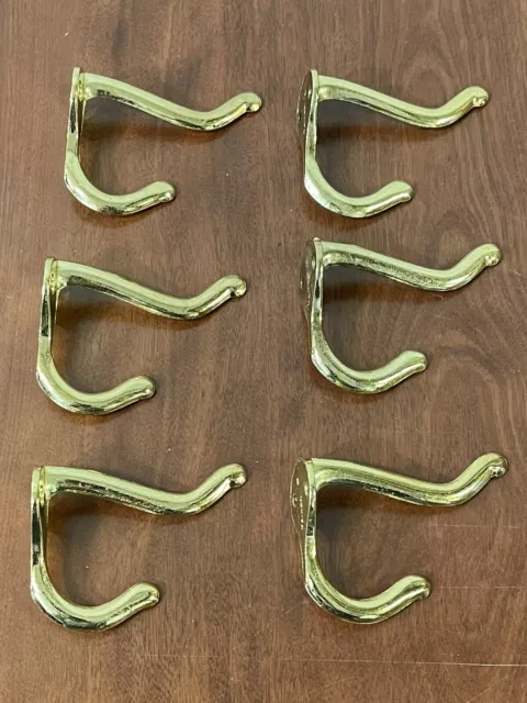 6 Cast Iron Victorian Style Coat Hooks Hat Hook Rack Hall Tree SCHOOL Foyer