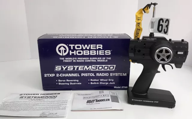 Vintage Tower Hobbies Pistol Style Radio Remote Control 2TXP Working Condition