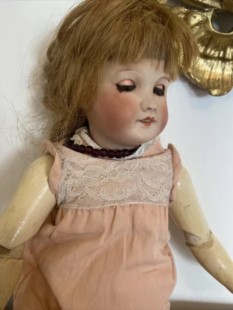 Poupée tête en Porcelaine française Unis France 301 ancienne old doll Avec Corps