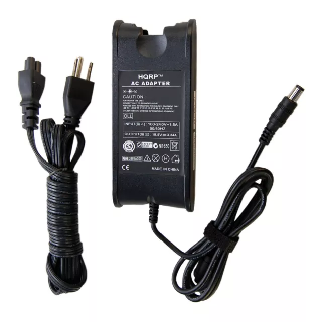 HQRP AC Adaptateur pour Dell Latitude E5430 E6530 E5410 E6410 E5530 Power Cord