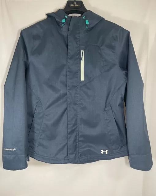 Under Armour UA Storm2 Coldgear Infrared Sienna Green Coat Jacket Women’s Small