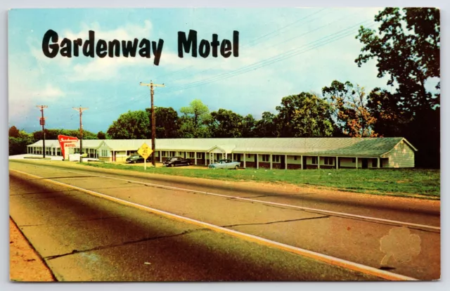 Roadside~Panorama Gardenway Motel Villa Ridge Missouri~Vintage Postcard