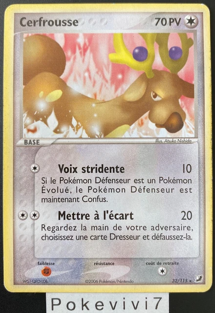 Carte Pokemon CERFROUSSE 32/115 Rare Bloc EX Forces Cachées FR OCCASION