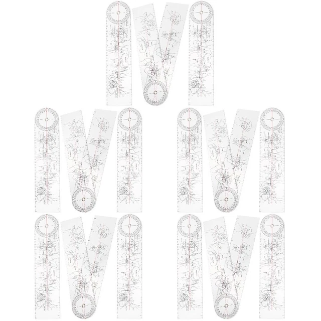 Set Di Strumenti Per Geometria E Matematica 4 Pezzi - Goniometro 180°, Righello 15 Cm, Compasso E Matita - Kit Scolastico Professionale - 3