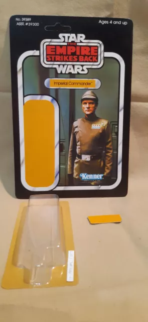 Vintage Star Wars Custom Esb Imperial Commander Kenner 41B Back Cardback Kit