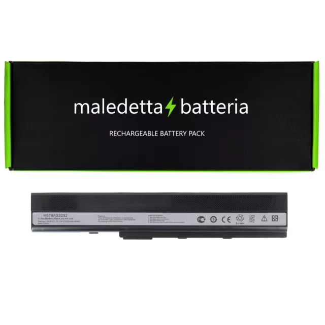 Batteria NERA 10.8-11.1 V 5200 mAh per asus A32-K52