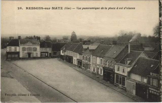 CPA RESSONS-sur-MATZ Vue Panoramique de la Place a Vol d'Oiseau (1208009)