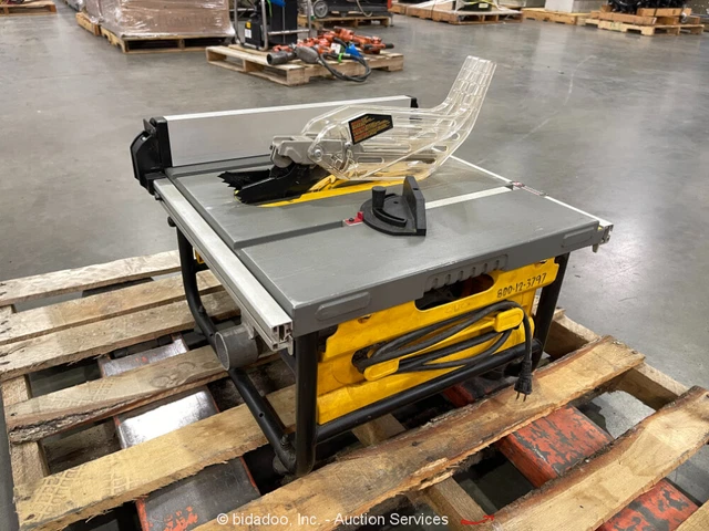 2016 Dewalt DW745 Portable Electric Table Saw 10" Compact Cutting Tool bidadoo