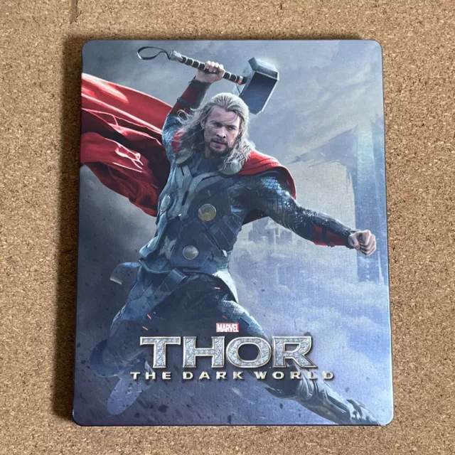 Marvel Thor: The Dark World - Steelbook (3D, Blu-ray, 2014, 2 Disc)