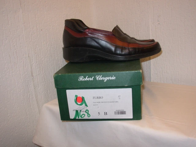Chaussures Richelieu Robert Clergerie Pour Femme - Pointure 38,5 (7) - Cuir Marron - Très Bon état D'occasion