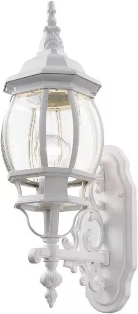 Livex Lighting 7520-13 Frontenac Traditional 1-Light Outdoor Wall Lantern with C