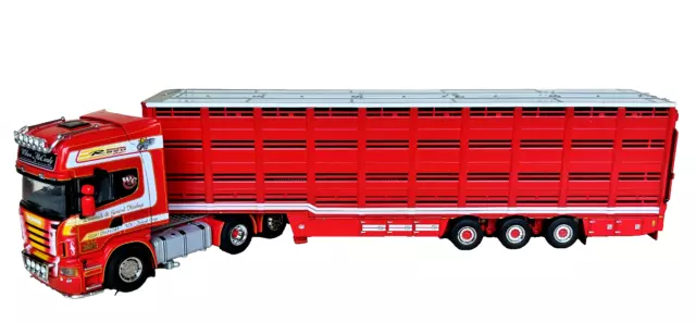 WSI SCANIA R SERIES TAG WITH LIVESTOCK TRAILER IN THE LIVERY OF WILSON McCURDY