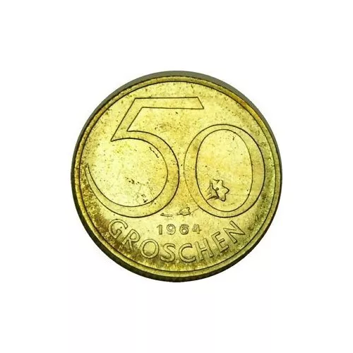 elf Austria 50 Groschen 1964 Proof  Shield